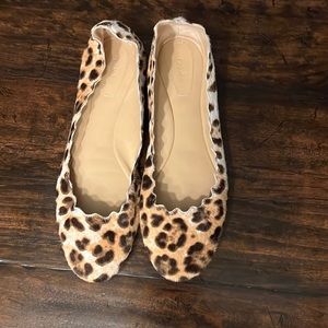 MAKE ME AN OFFER! 🤑 CHLOÉ Gabes ponyhair animal print ballet flats size 39.5 🥿